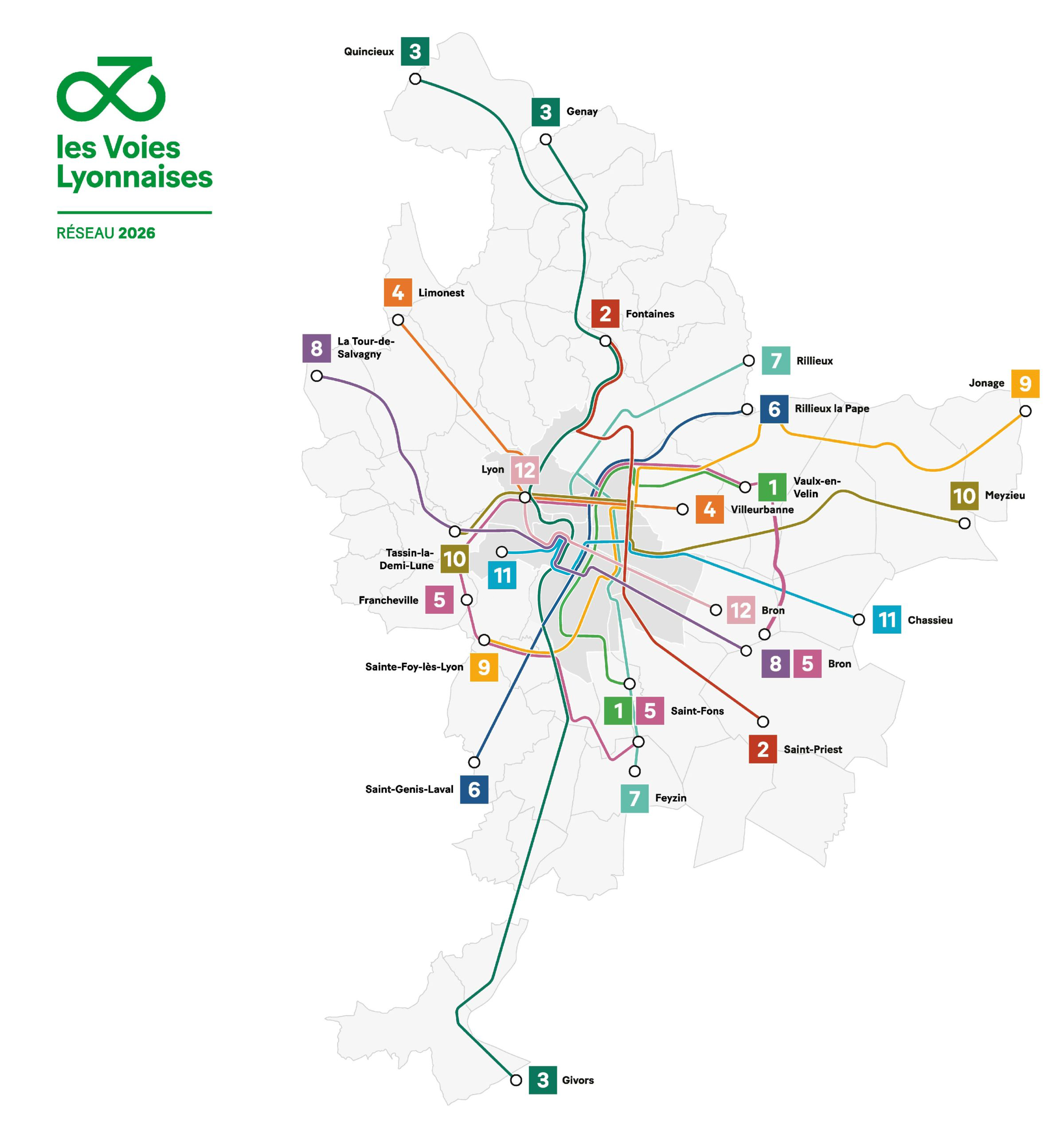 Plan prévu des Voies Lyonnaises