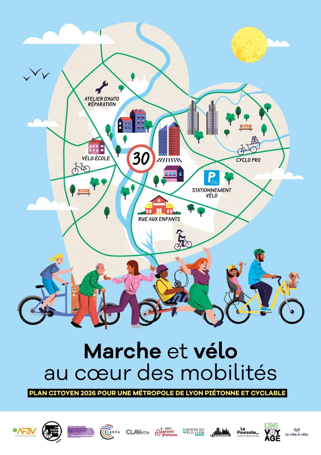 Plan citoyen 2026 pour une métropole de Lyon piétonne et cyclable